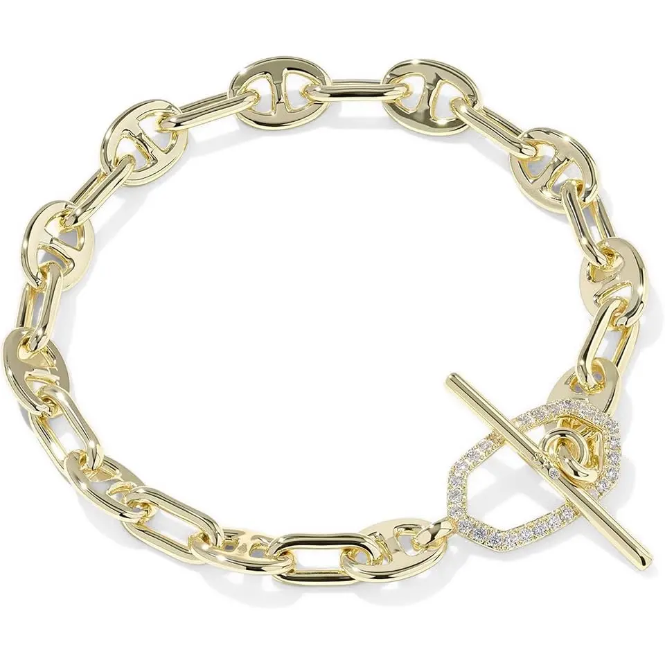 Elaina Toggle Link and Chain Bracelet