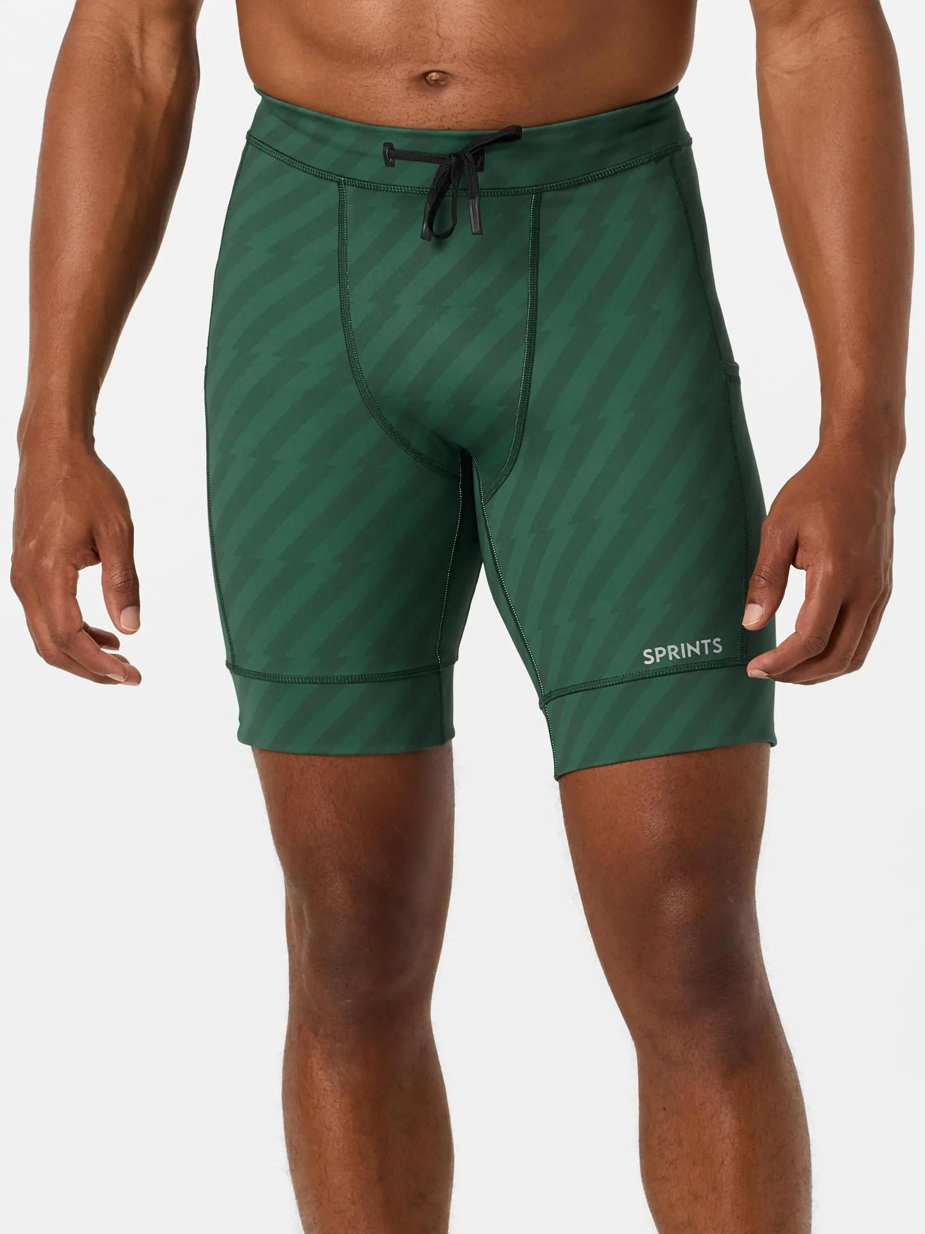 Sprints Men's Flexion 8" Half Tight Velocity Blitz Grn