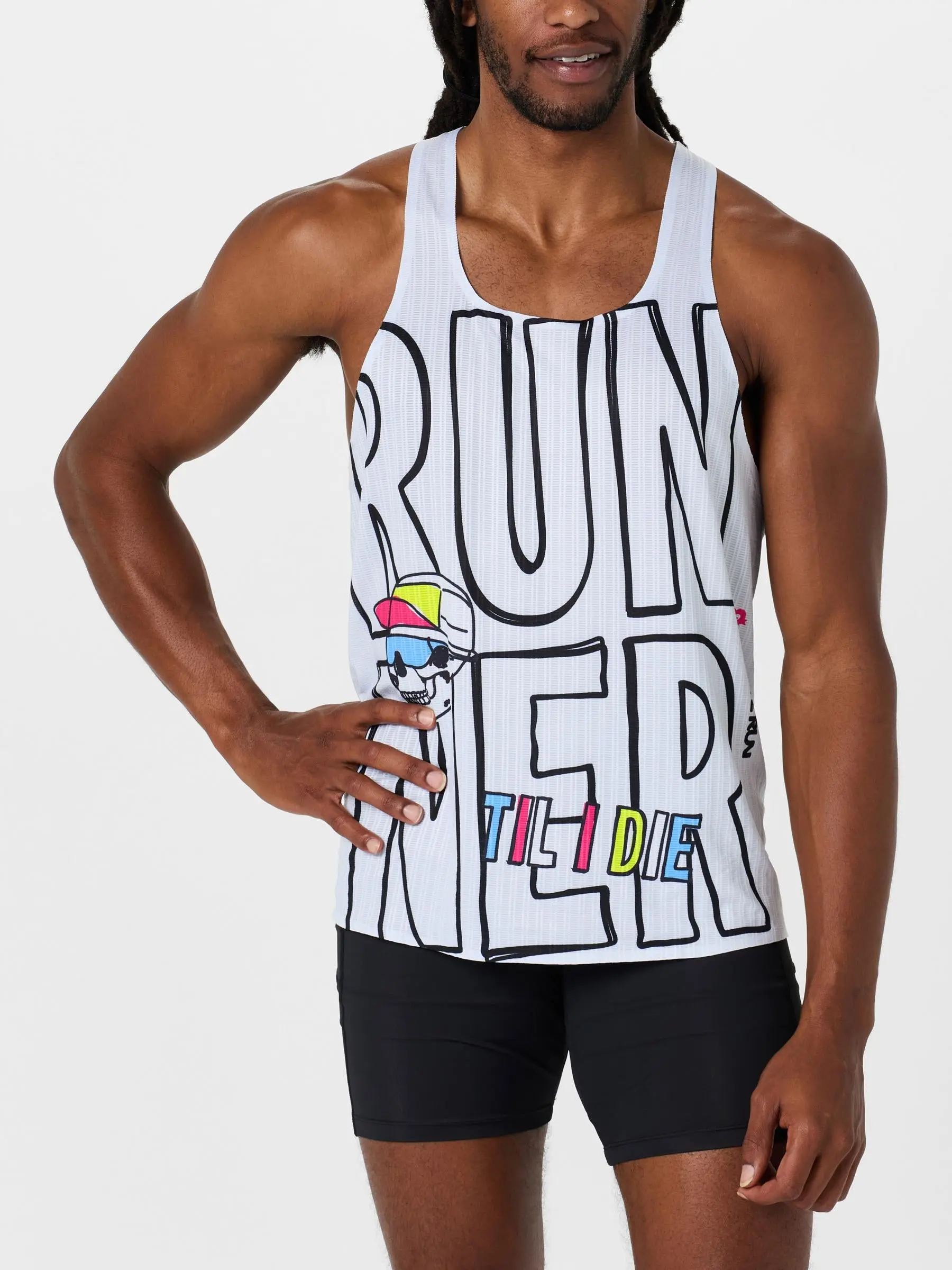For the Run Men's Harper Runner Til I Die Singlet