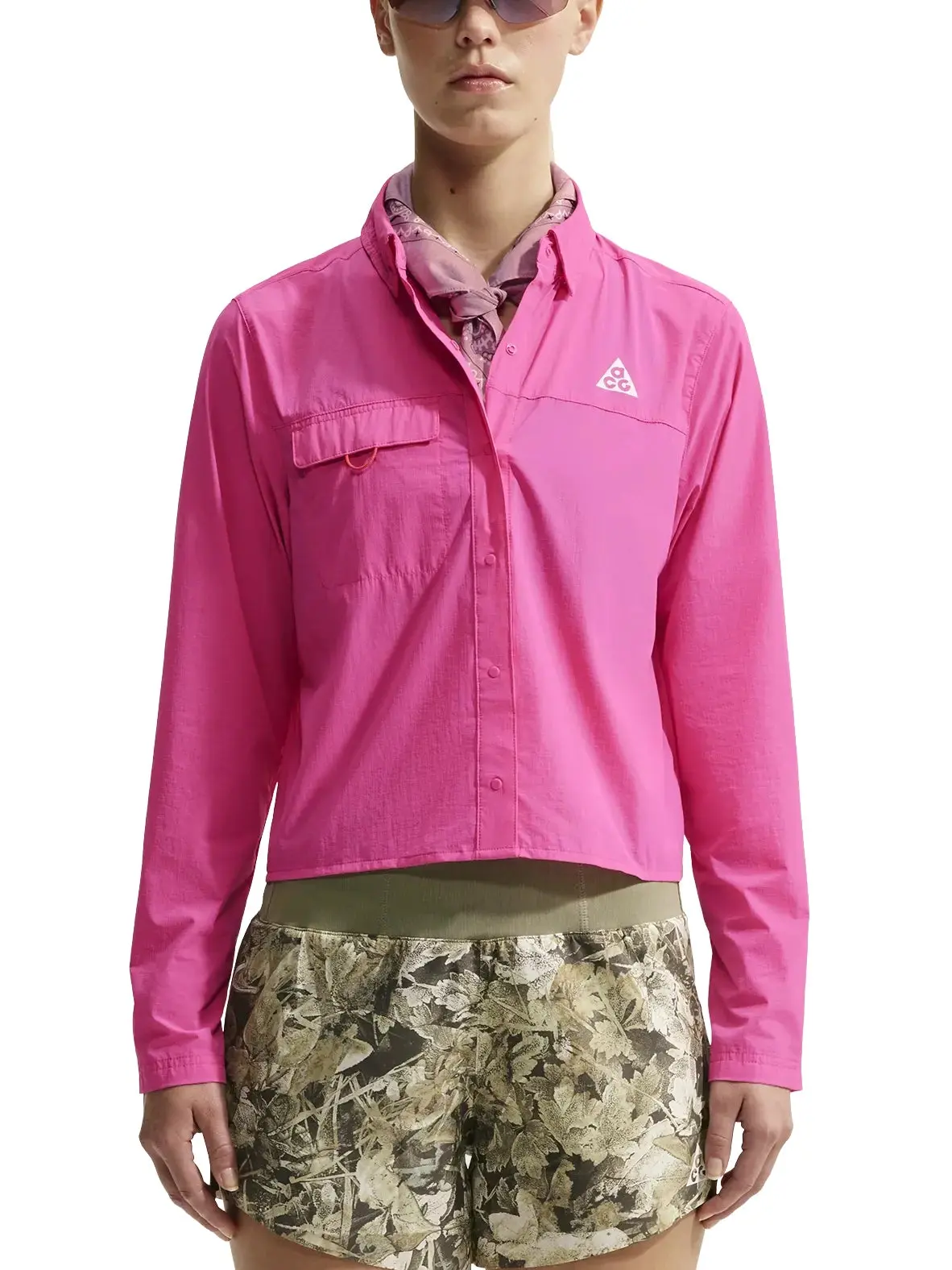 Nike Women's ACG Aireez Button-Up Long Sleeve Top