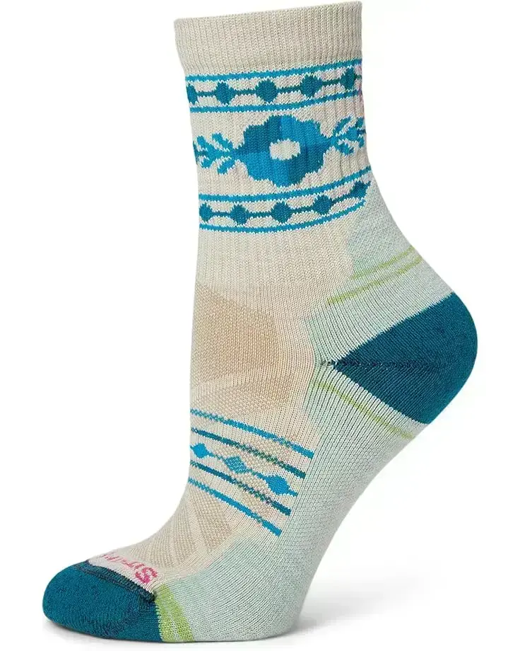 Women's Smartwool Hike Light Cushion Retro Floral Mid Crew Socks