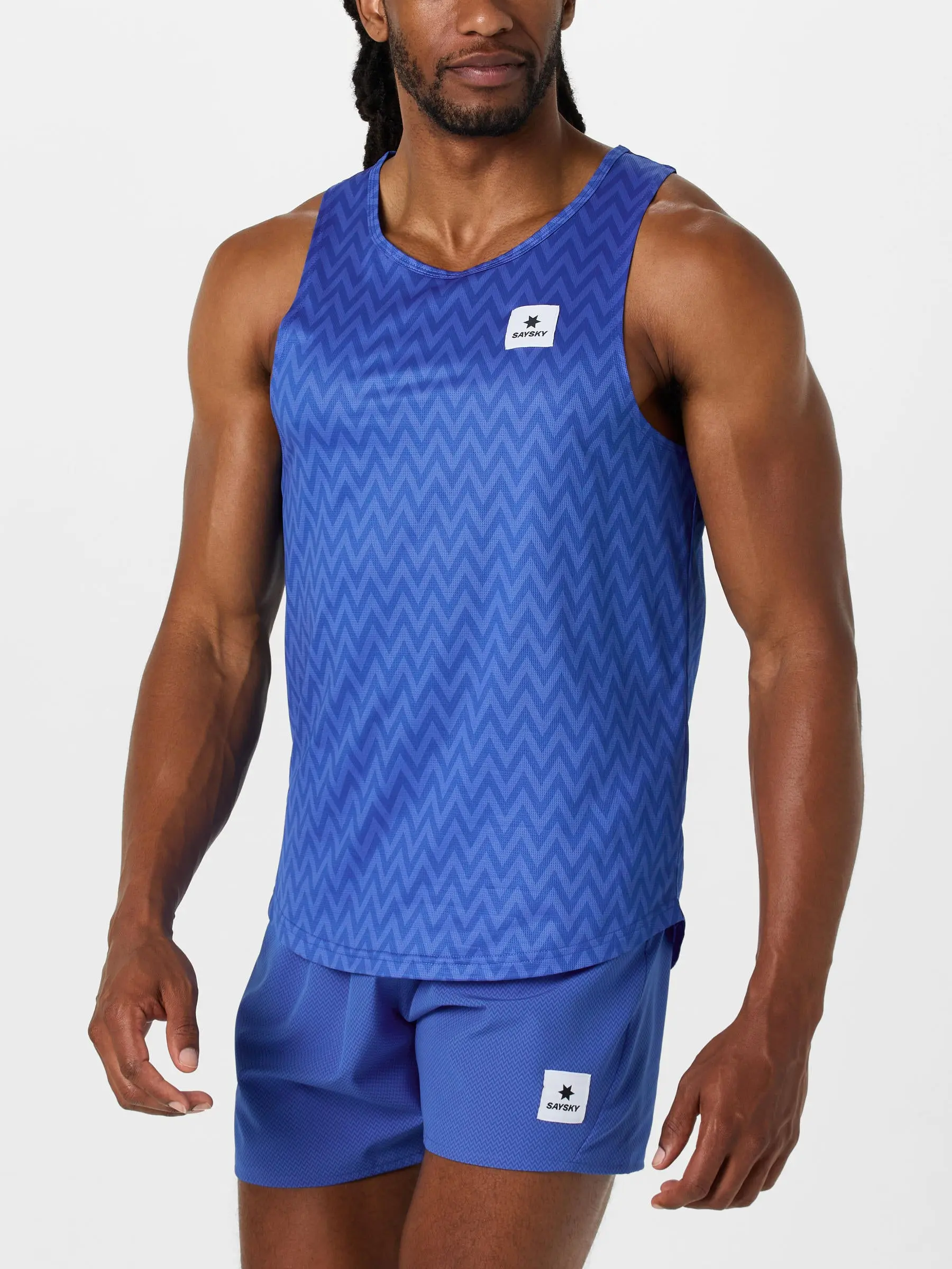 Saysky Men's Zig Zag Clean Combat Singlet