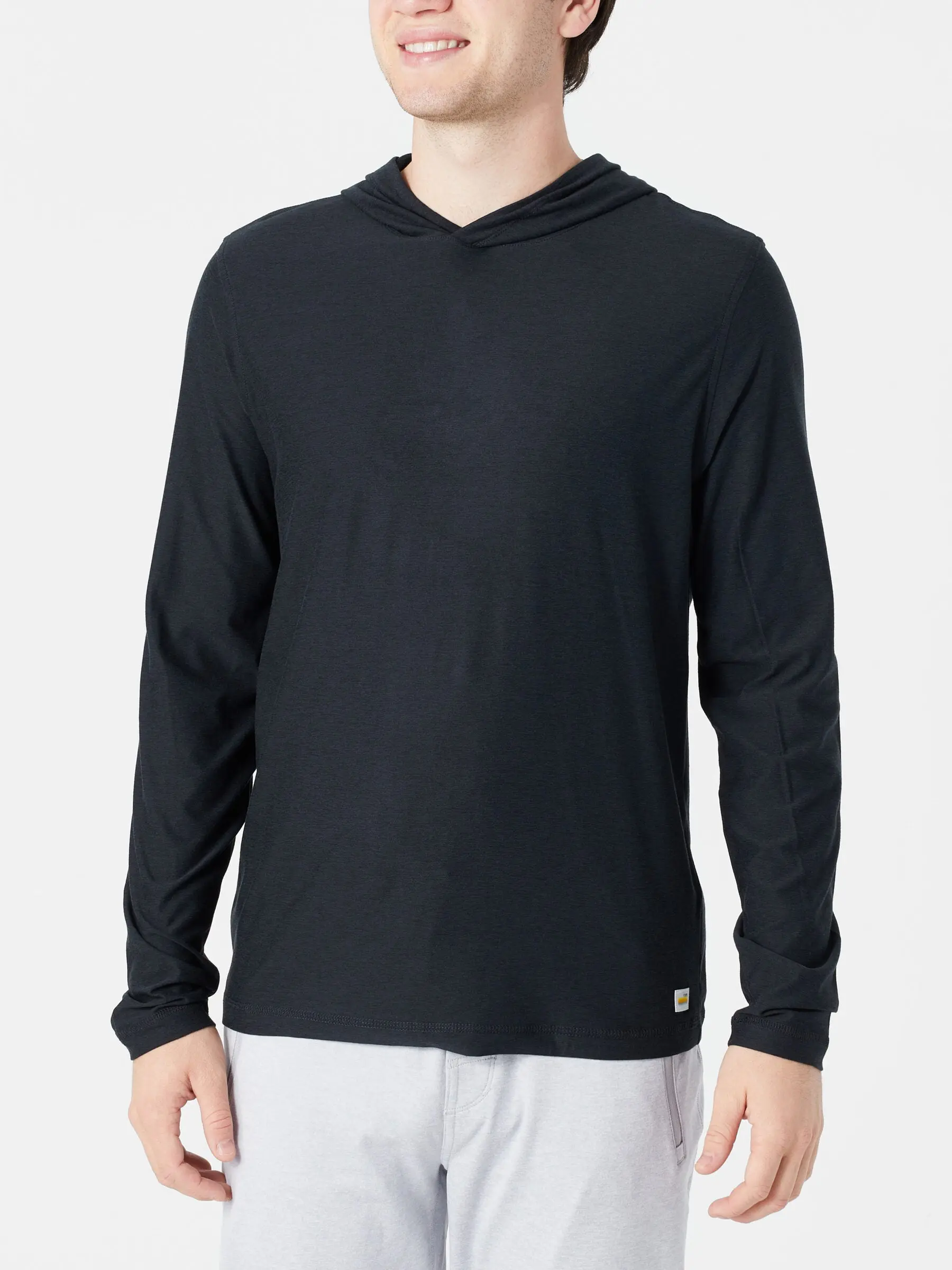 Vuori Men's Strato Tech Hoodie Black Heather