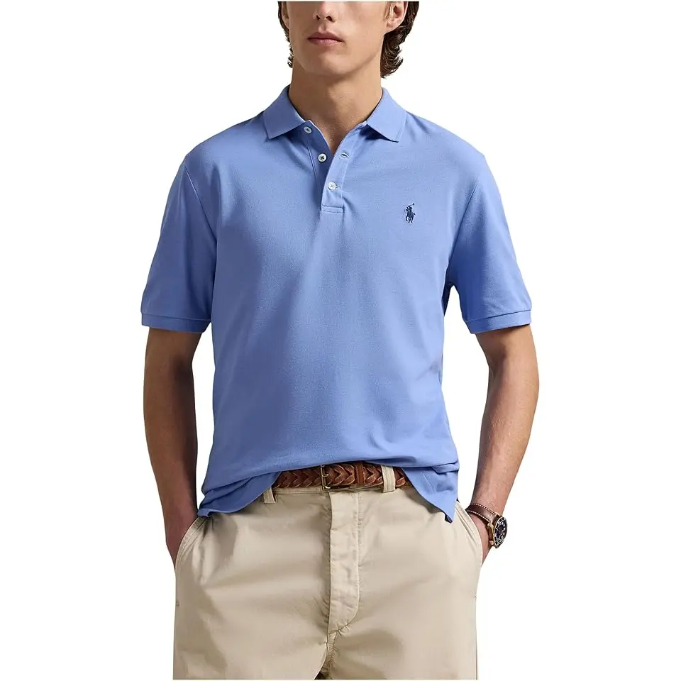 Classic Fit Stretch Mesh Polo Shirt