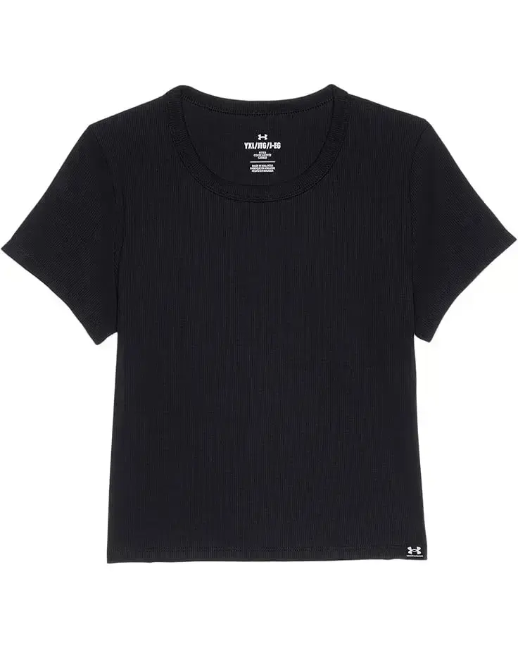 Women's Under Armour Kids Rival Ribbed Short Sleeve T Shirt
