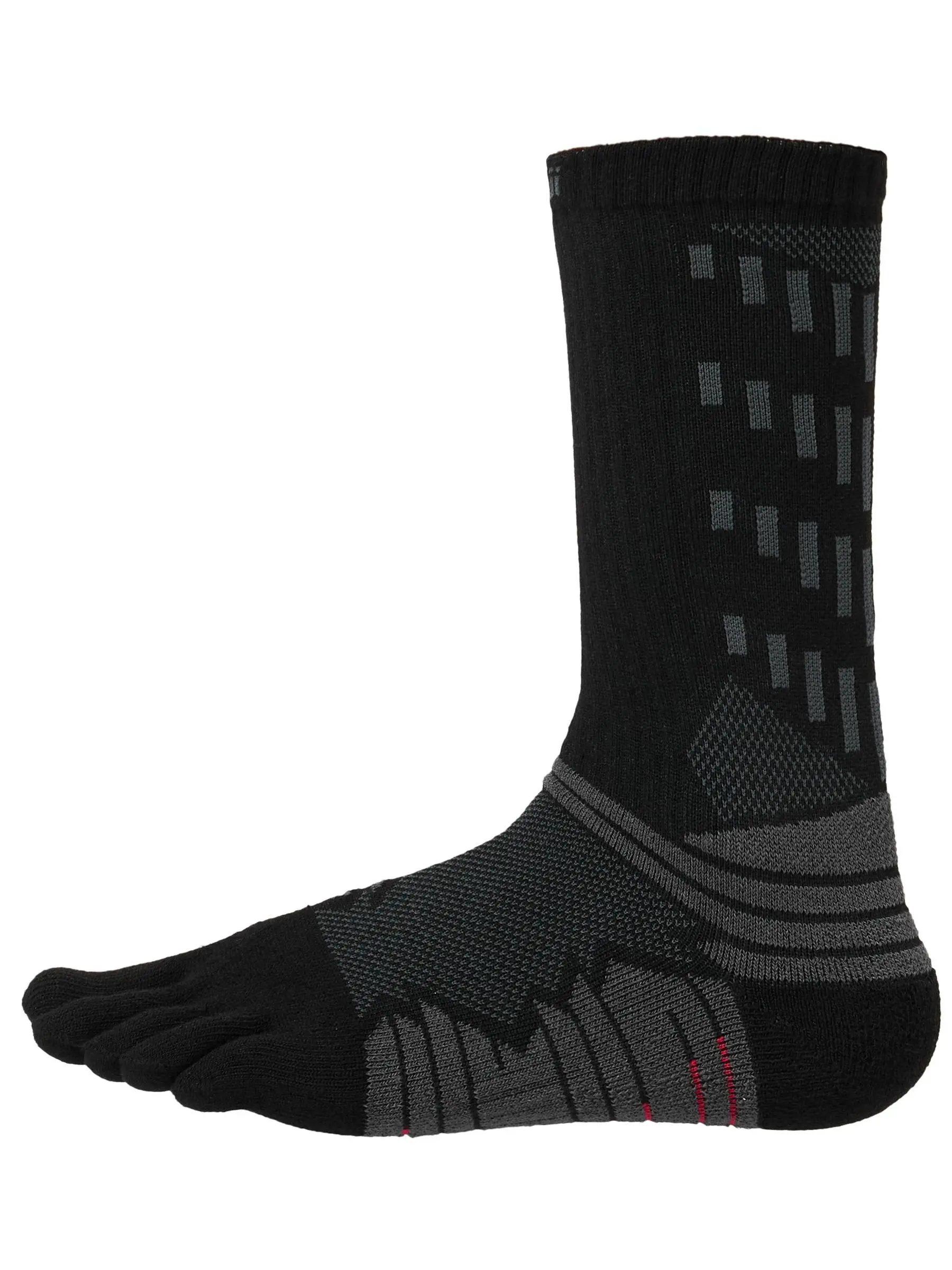 Injinji Ultra Run Crew Toesocks Obsidian