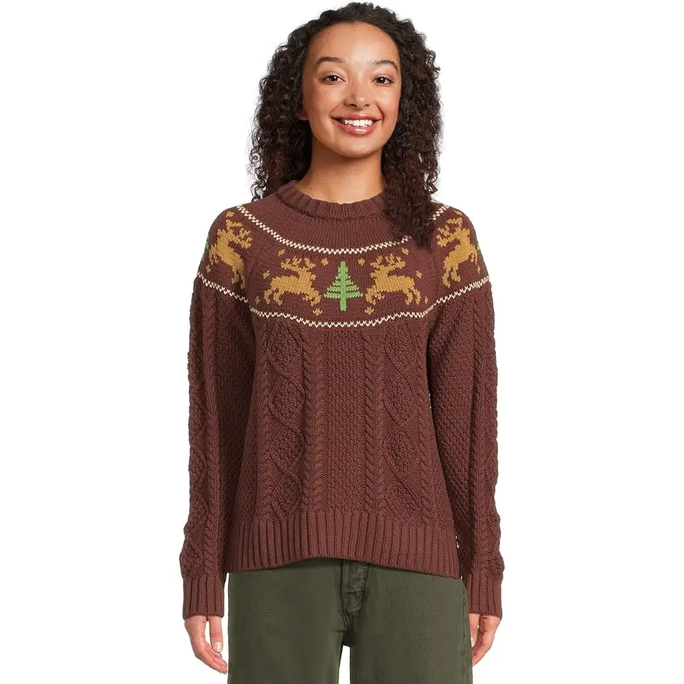 Signature Cotton Fisherman Crewneck Novelty Sweater