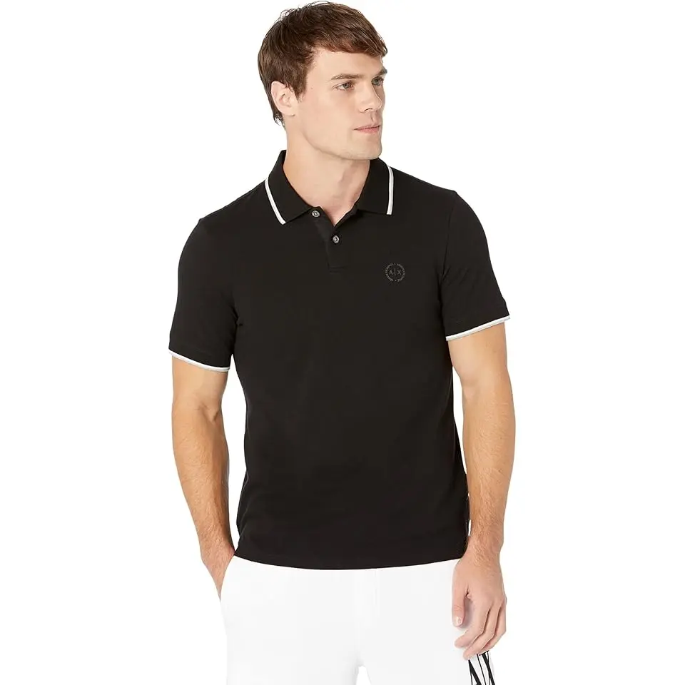Slim Fit Pique Logo Polo