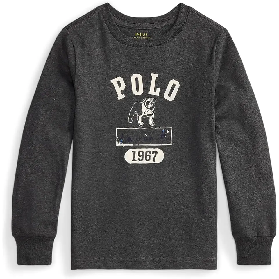 Cotton Jersey Graphic Long Sleeve Tee (Toddler/Little Kid)