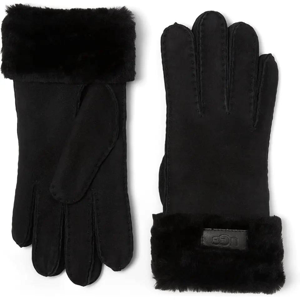 Turn Cuff Water Resistant Sheepskin Gloves
