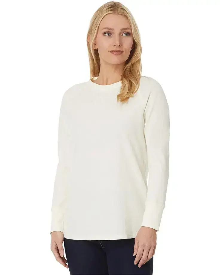 Women's L.L.Bean Unshrinkable Mini-Waffle Tee Long-Sleeve Crew Neck