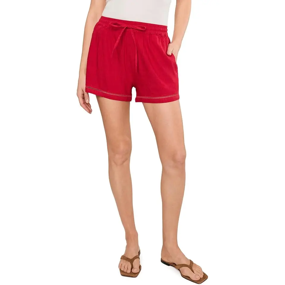 Aria Linen Tie Front Shorts