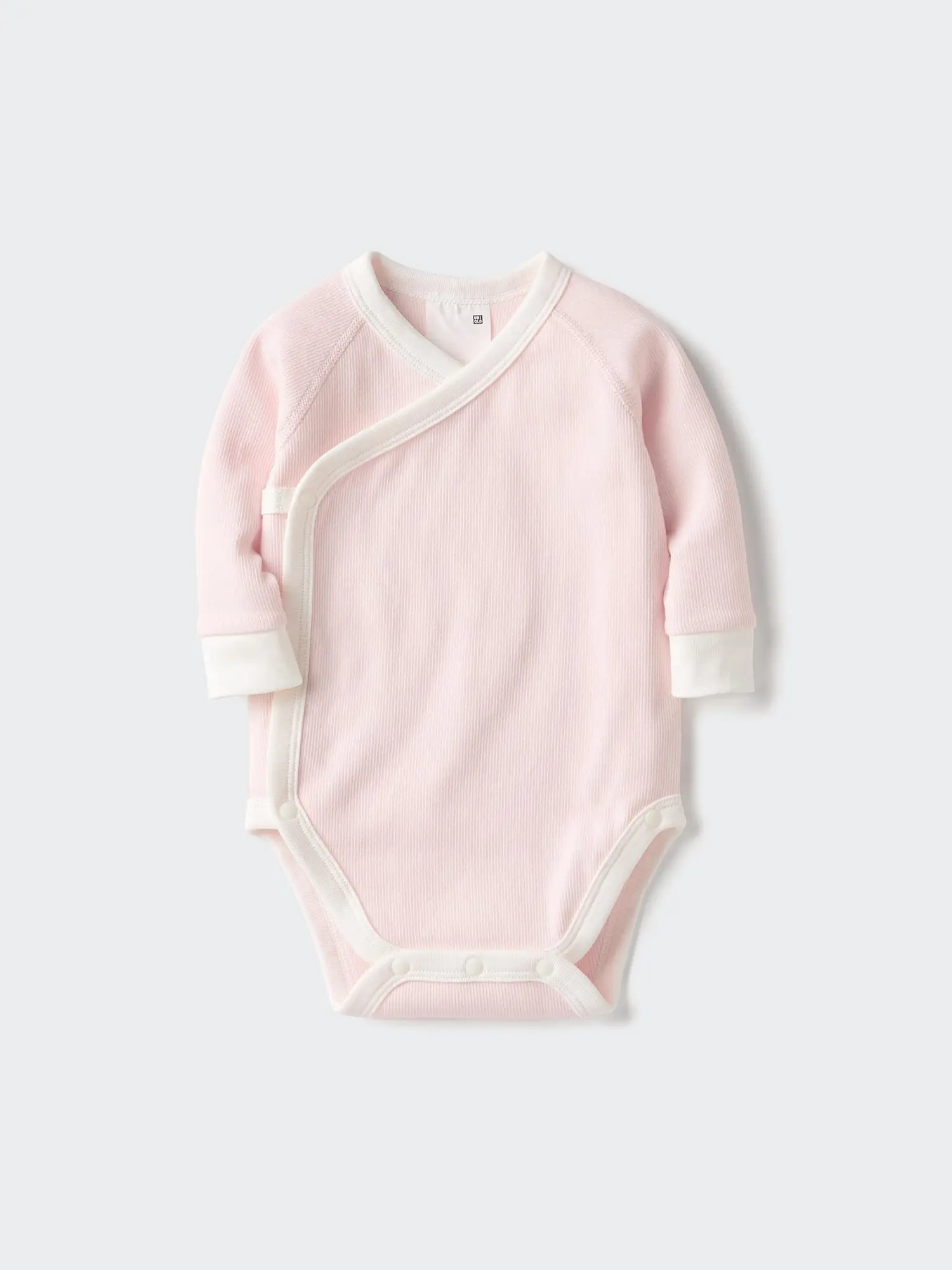 Baby Long Sleeve Bodysuit | Ribbed | Open Front