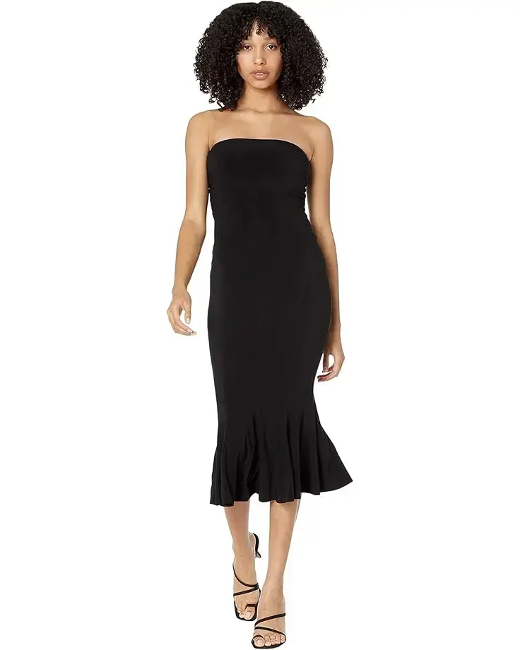 Women's Norma Kamali Strapless Fishtail Dress To Midcalf