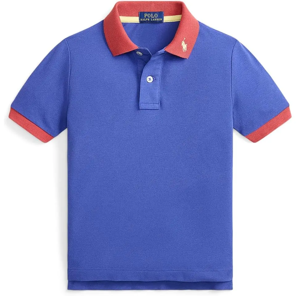 Stretch Cotton Mesh Polo Shirt (Toddler/Little Kid)