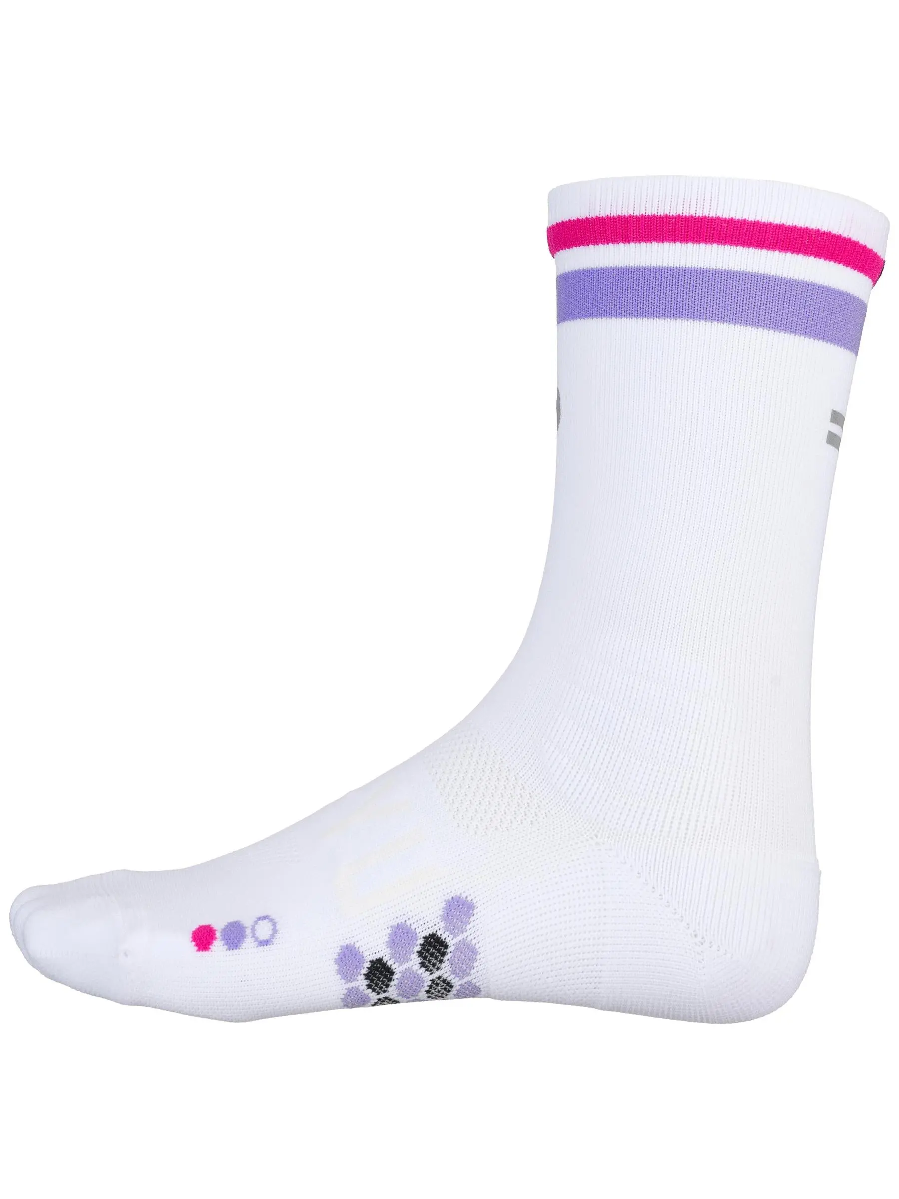 SHYU Racing Crew Socks White/Lavender/Magenta