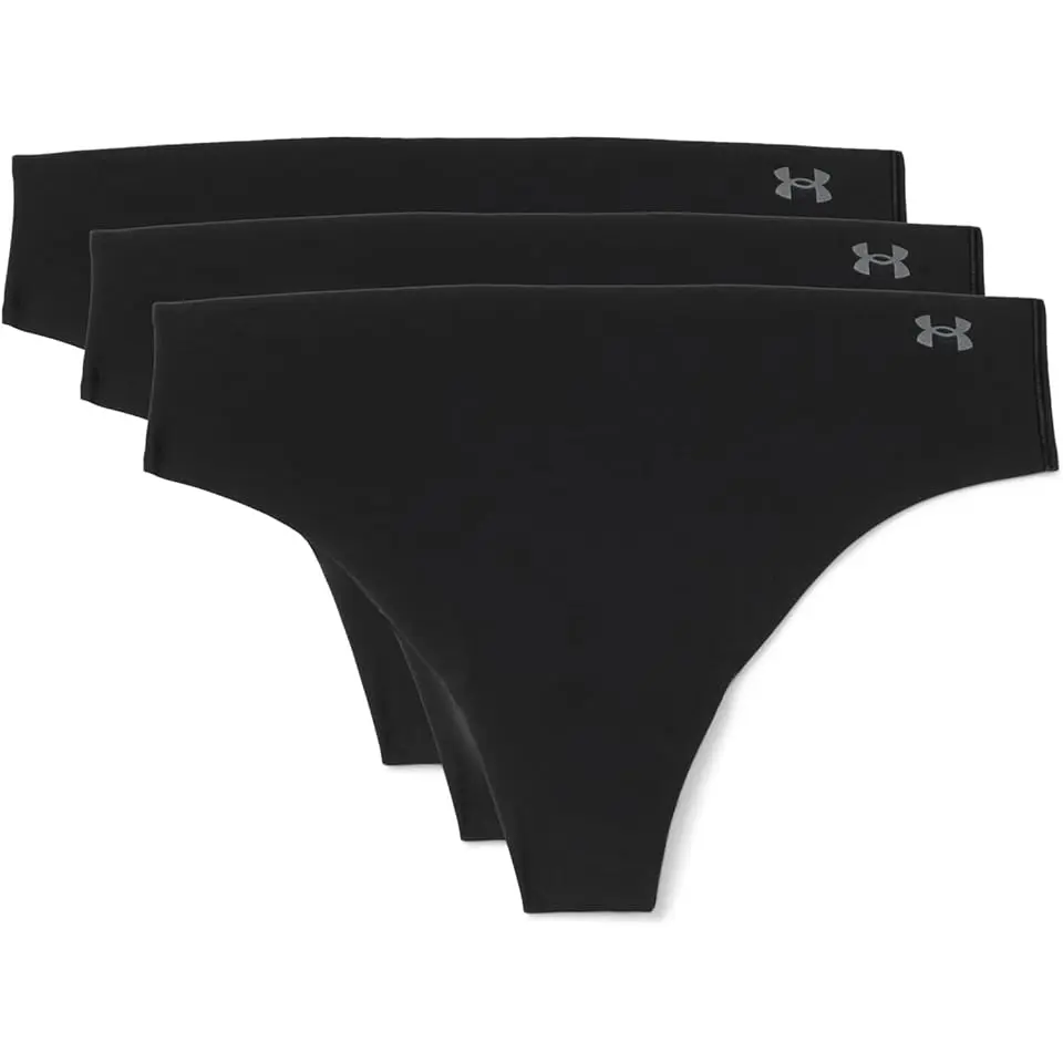 Pure Stretch No Show Thongs - Solid 3-Pack