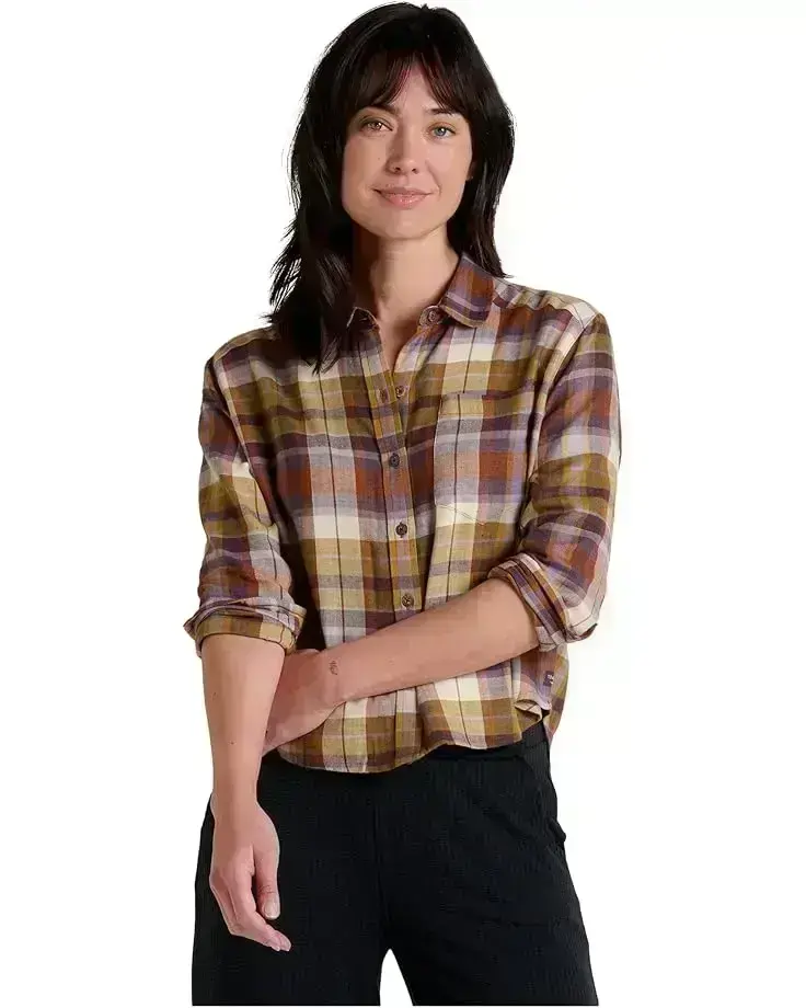 Women's Toad&Co Re-Form Flannel Boxy Long Sleeve Shirt