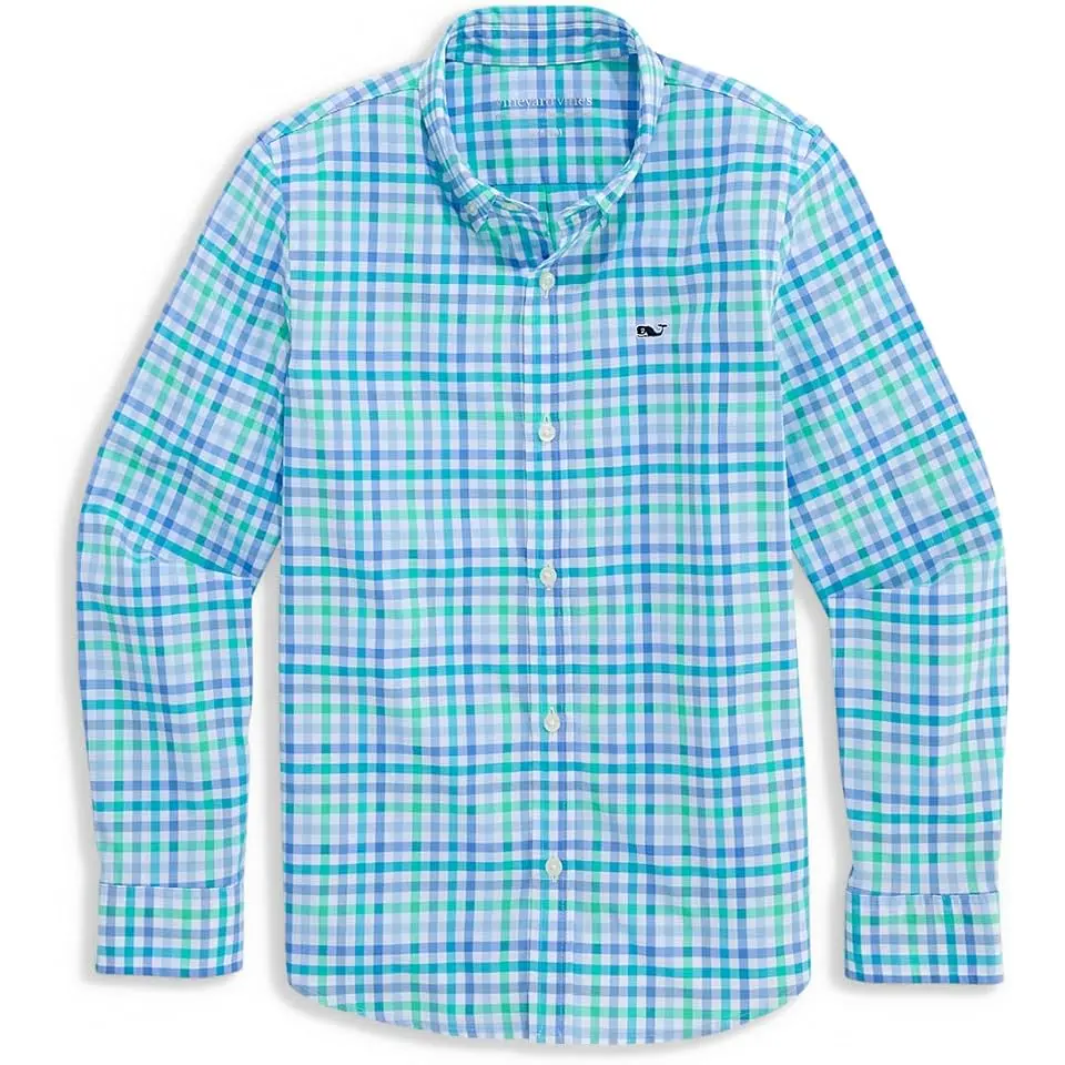 Tattersall Featherweight Performance Shirt (Toddler/Little Kids/Big Kids)
