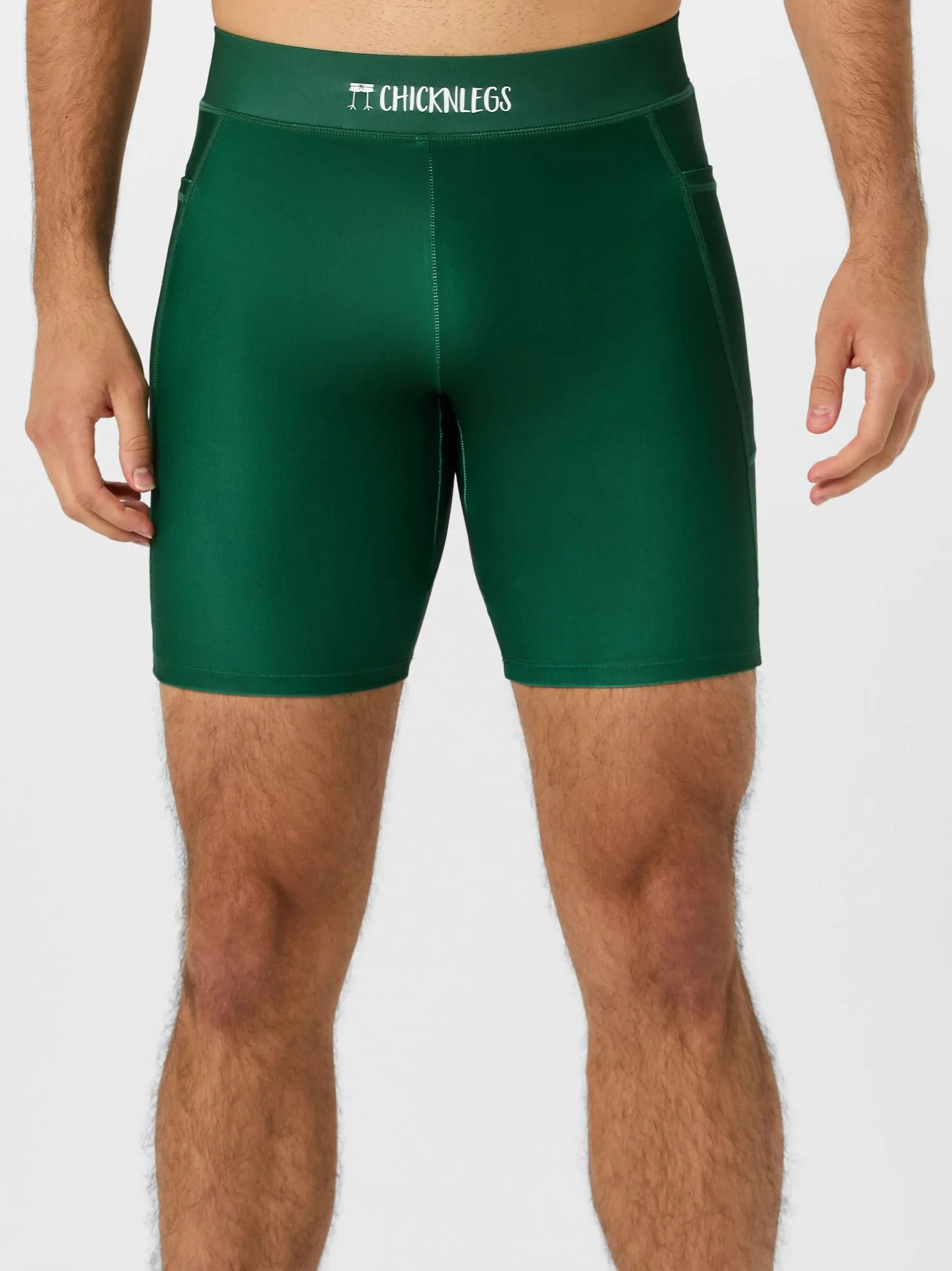 ChicknLegs Men's Forest Green 8" Half Tight