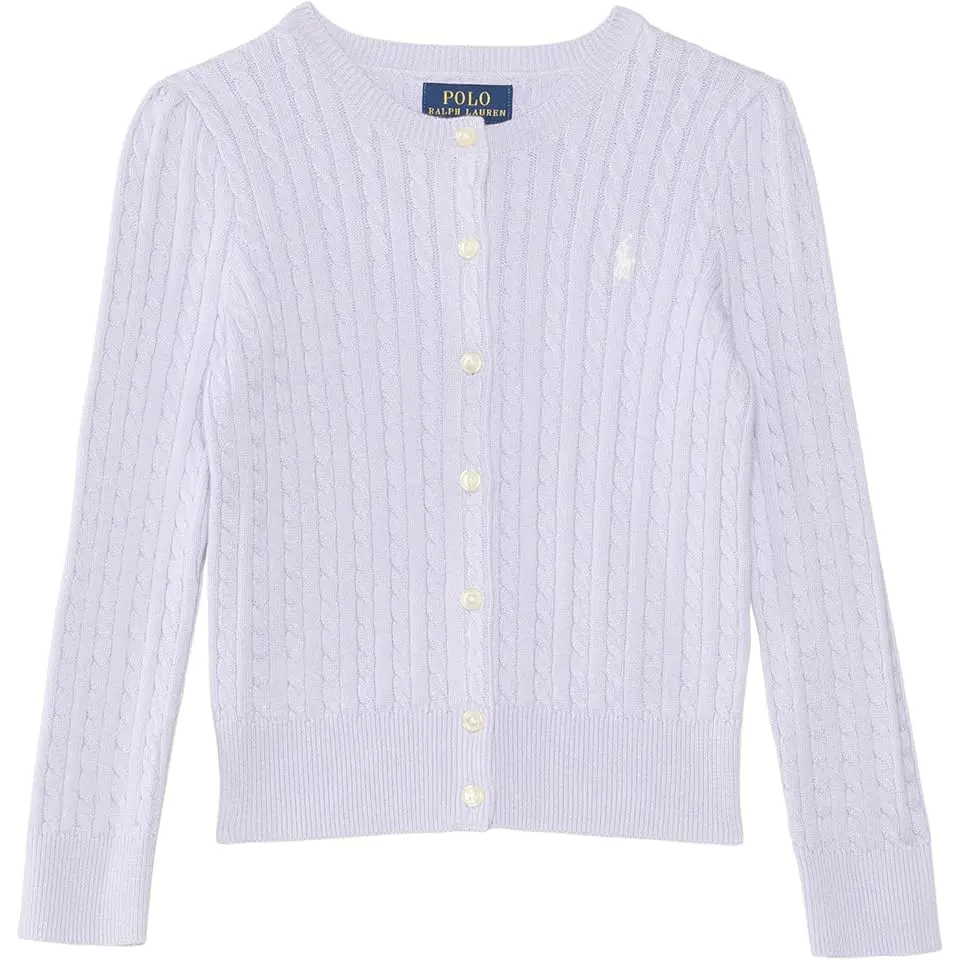 Cable Knit Cotton Cardigan (Toddler/Little Kid)