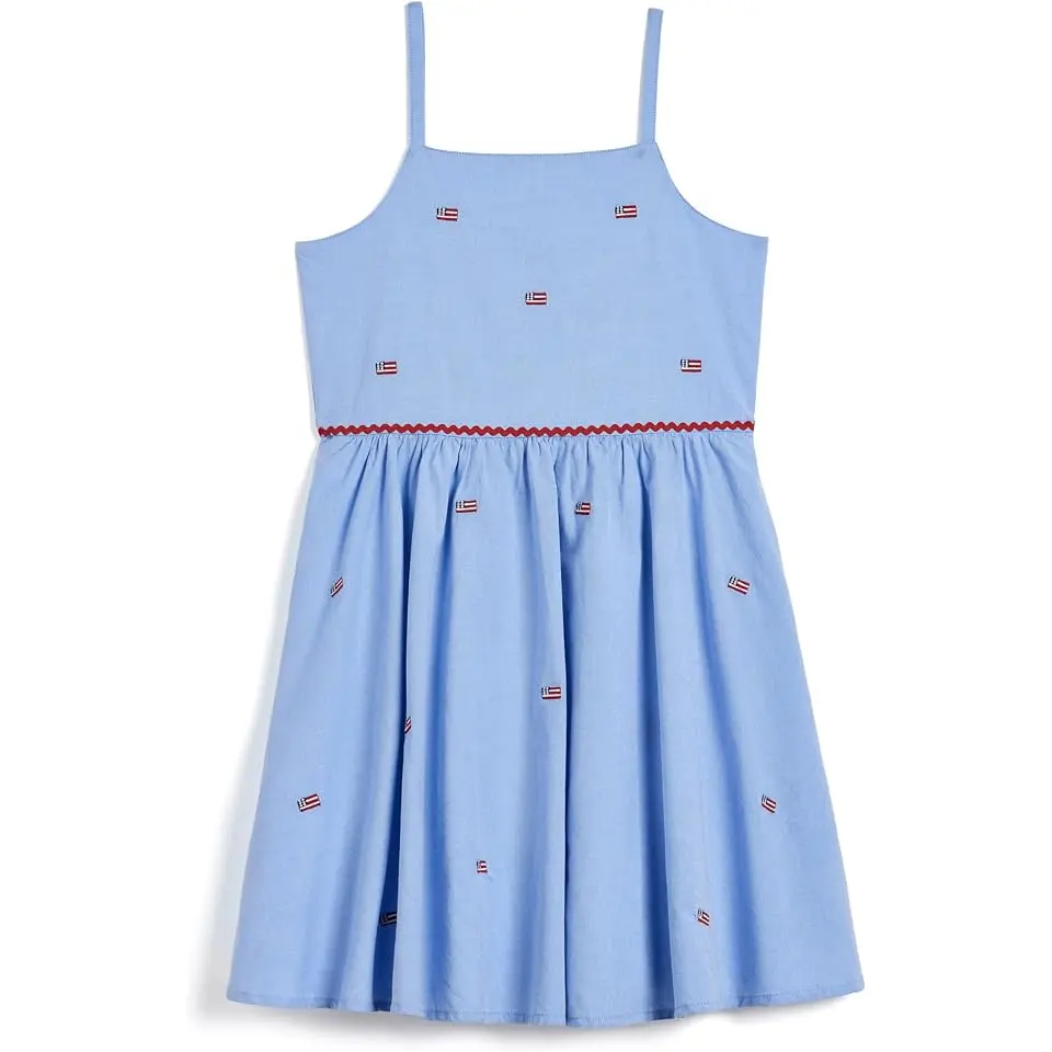 Oxford Flag Embroidered Dress (Infant/Toddler/Little Kid/Big Kid)