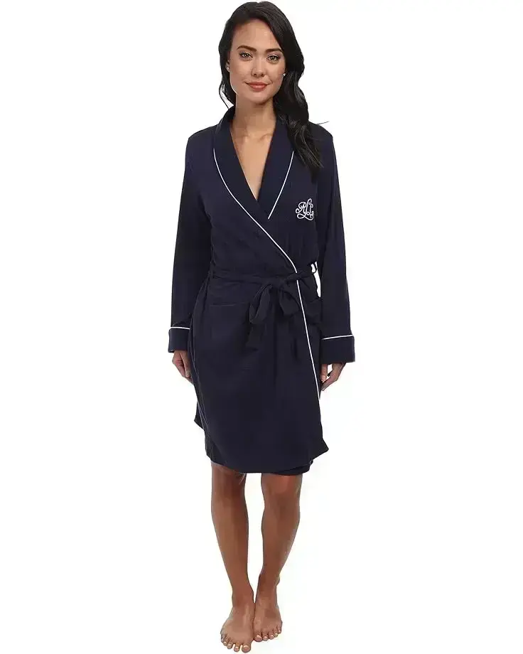 Women's Lauren Ralph Lauren Hartford Lounge Short Shawl Collar Robe