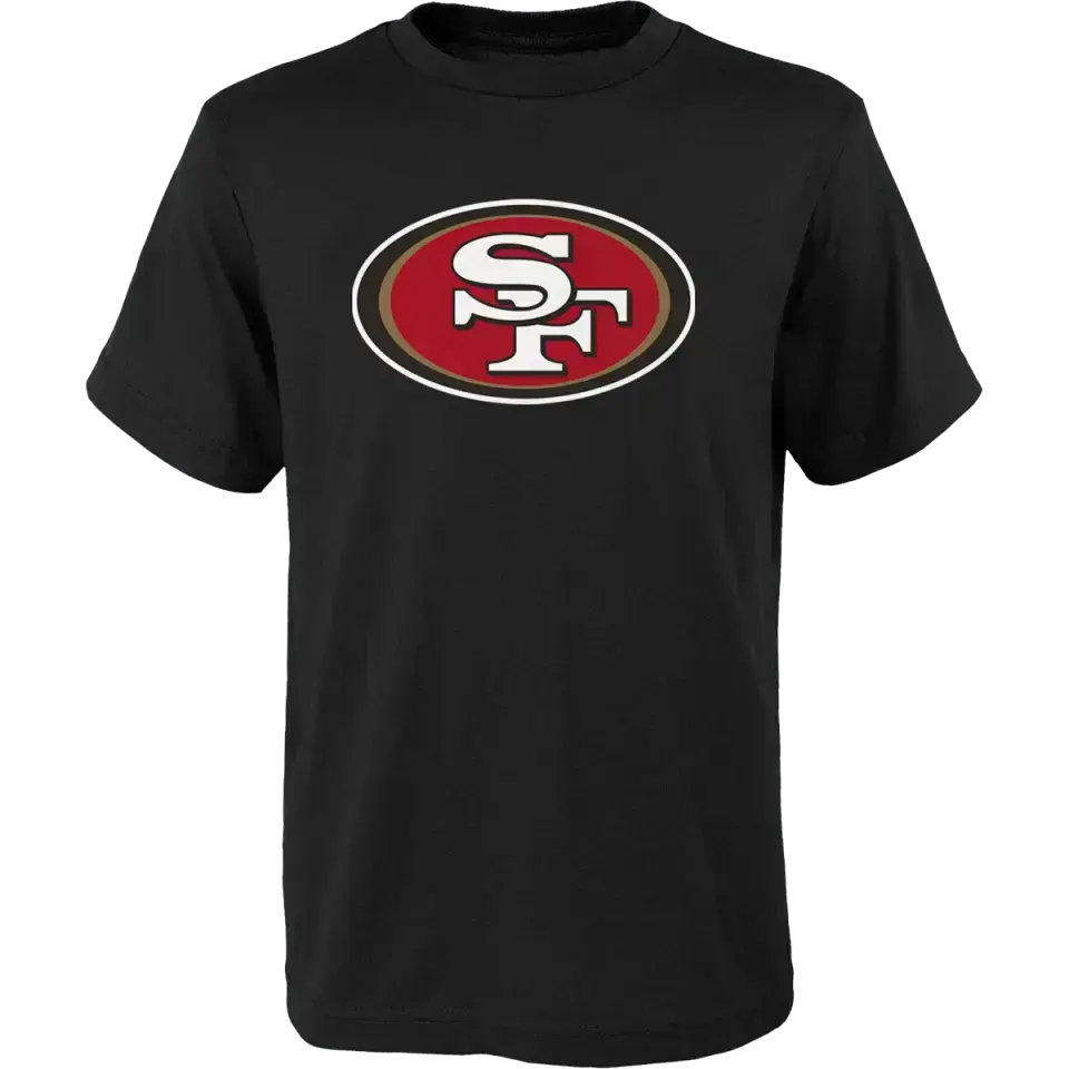 Youth 49ers Primary Logo Short Sleeve Cotton Tee