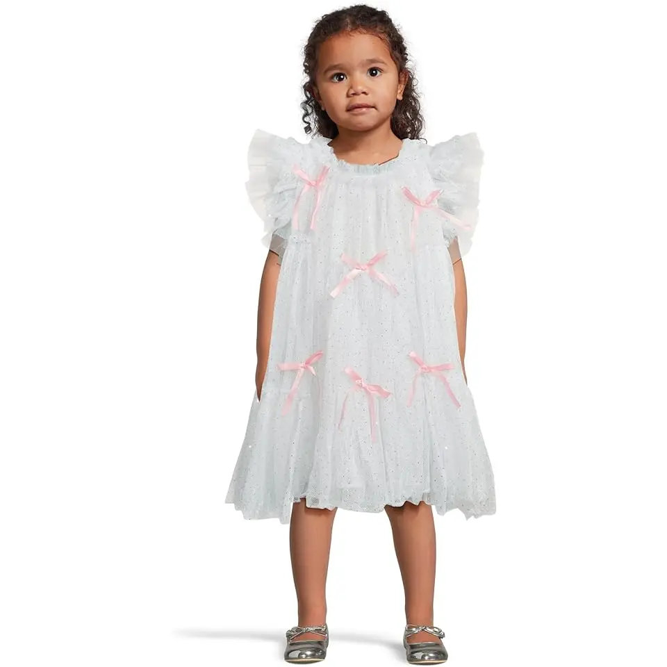 Jolie Bow Shimmer Dress (Toddler/Little Kid/Big Kid)