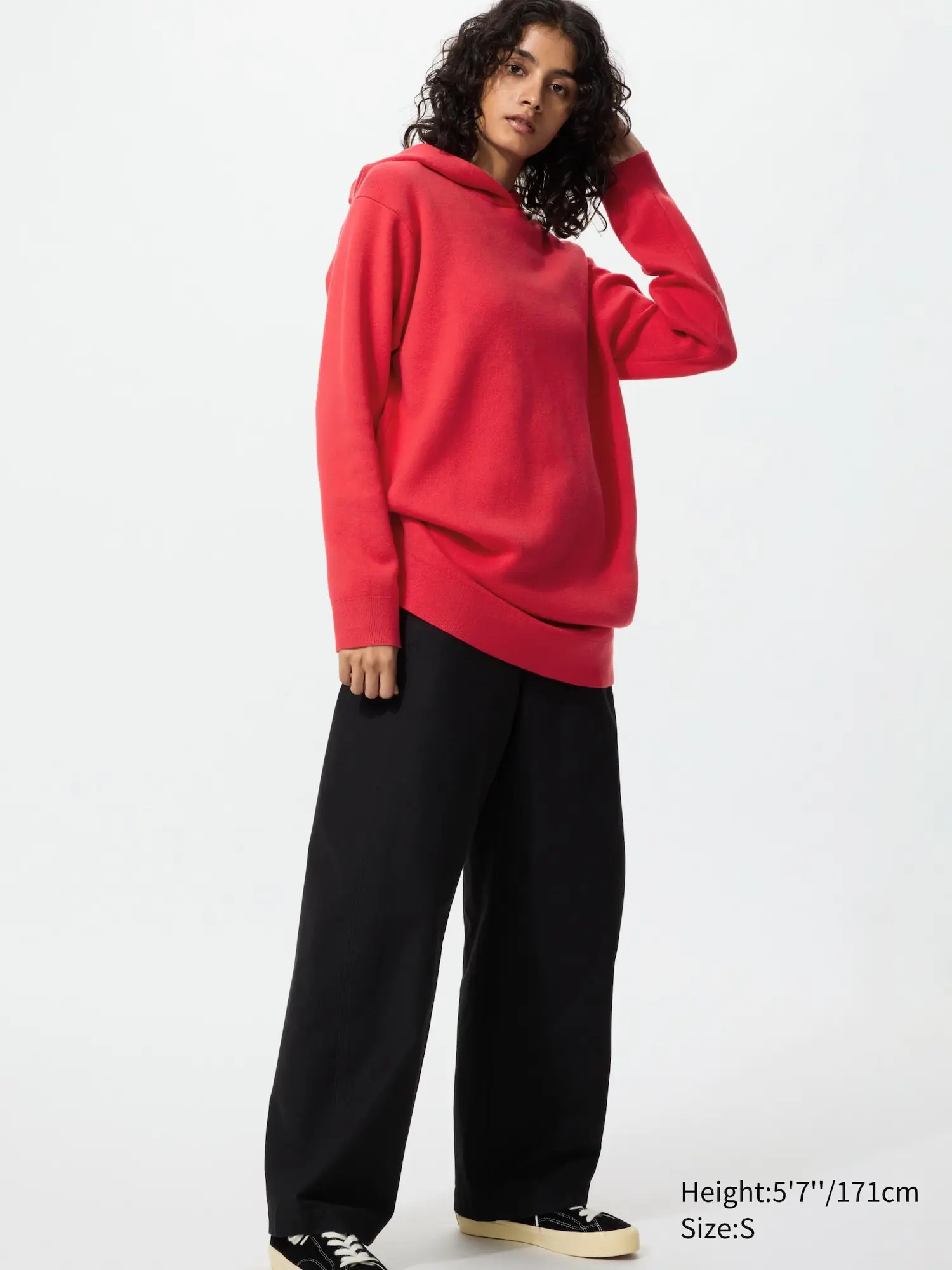 Women's Smooth Cotton Knit Hoodie Dress