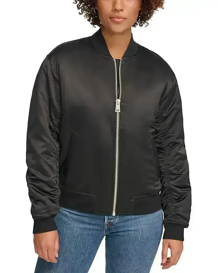 Women's Levi's® Fashion Bomber with Ruching on Sleeves