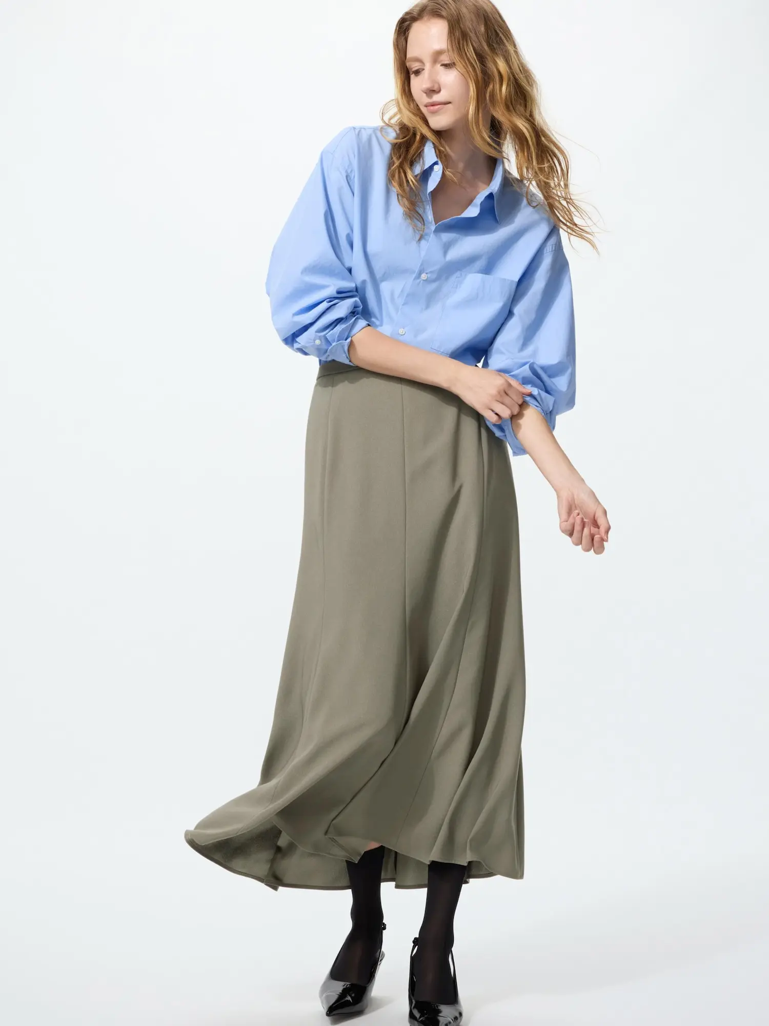 Юбка-макси силуэта «русалка»