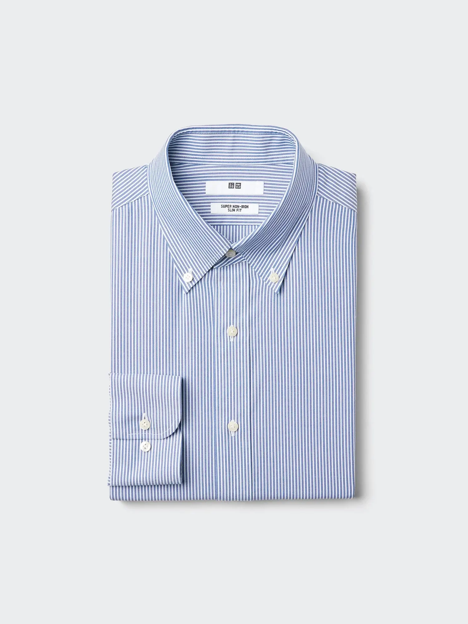 Super Non-Iron Slim Shirt | Button Down | Striped