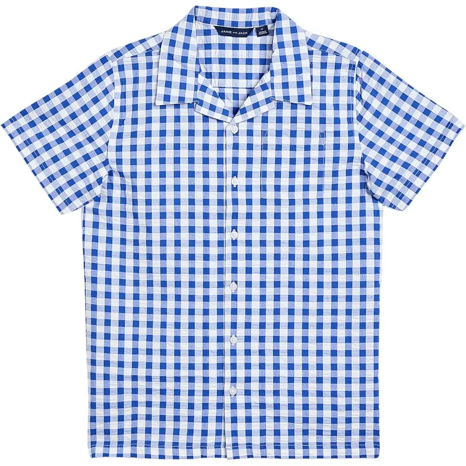 Gingham Cabana Shirt (Toddler/Little Kid/Big Kid)