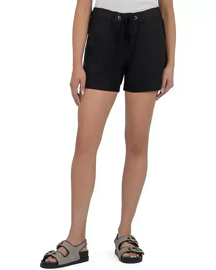 Women's KUT from the Kloth Katana-Drawstring Shorts with Porkchop Pockets