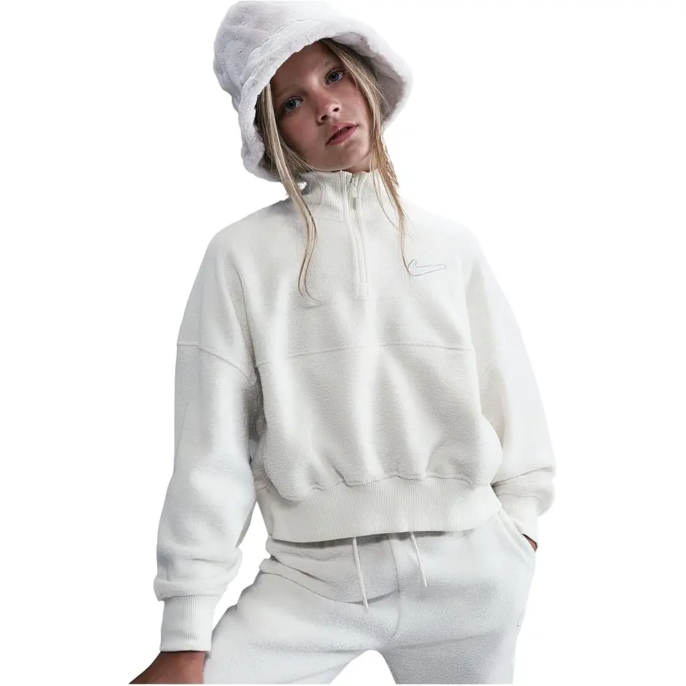 Sportswear Long Sleeve Fleece Top (Little Kid/Big Kid)