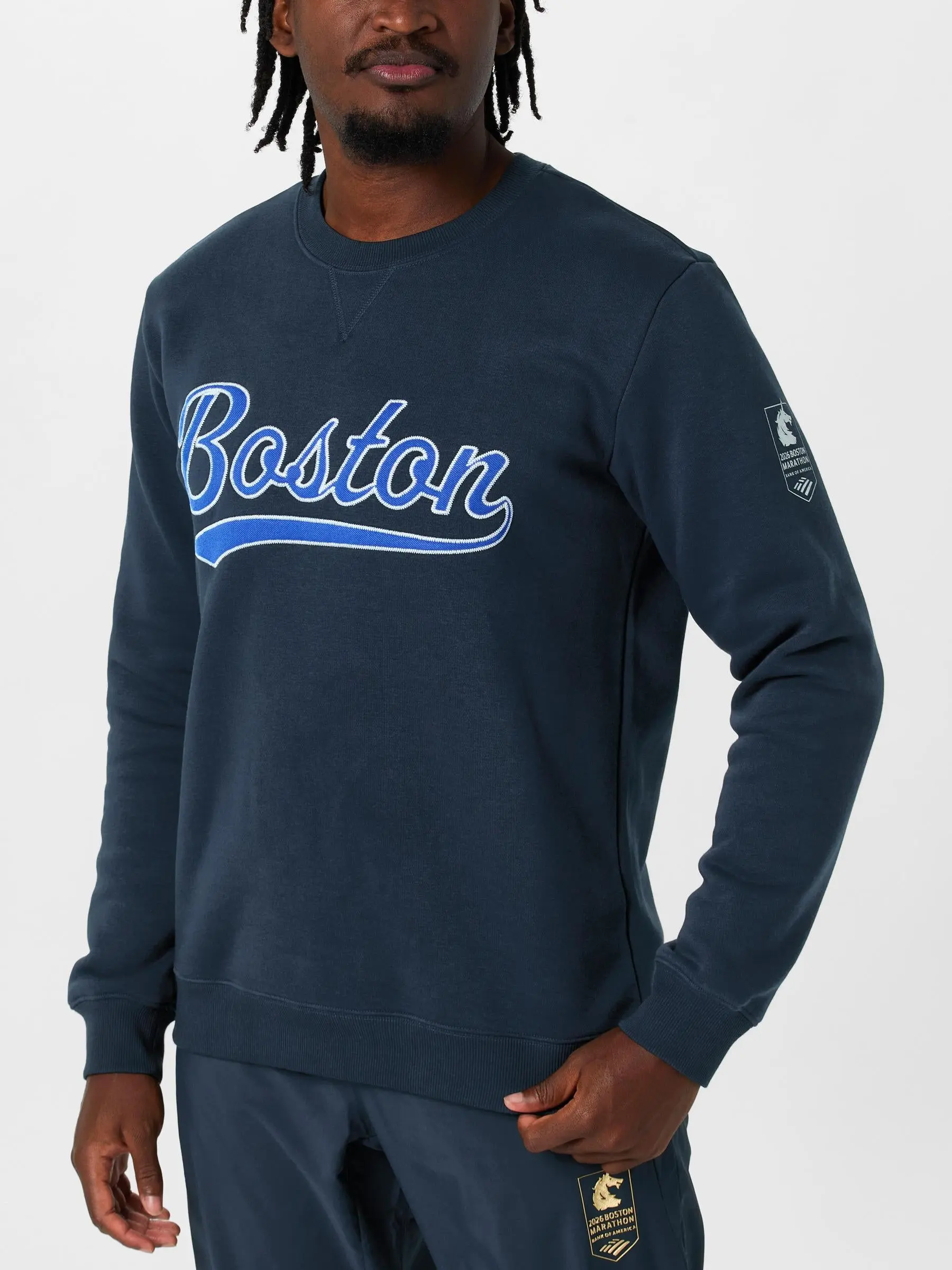 adidas Men's Boston Marathon 2026 Sweatshirt Crew