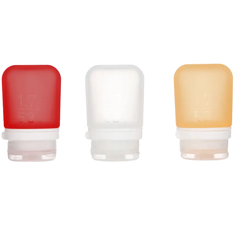 GoToob+ Squeezable Silicone Travel Bottle 1.7 oz (3 Pack)