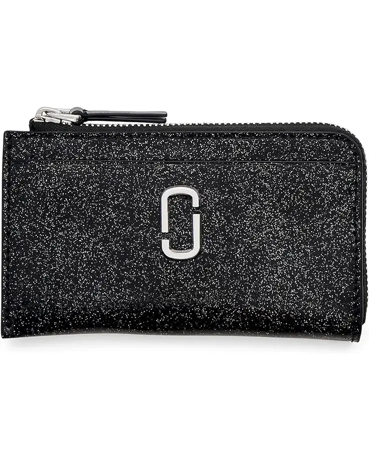 Women's Marc Jacobs The Coated Glitter Top Zip Multi Wallet