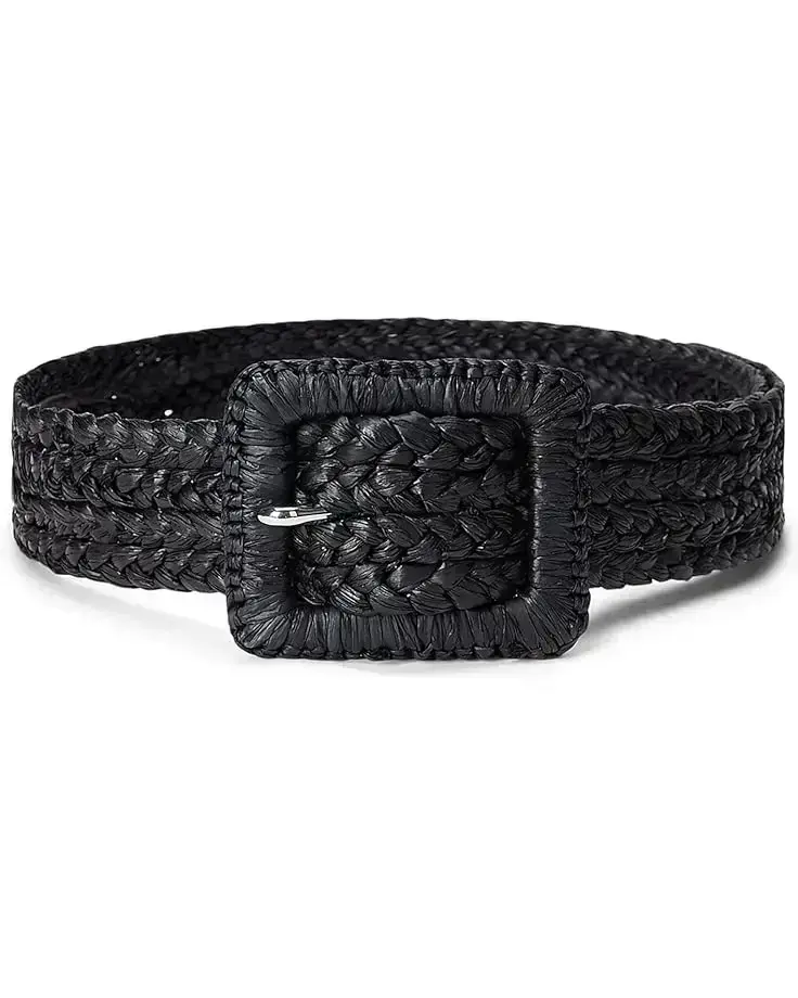 Raffia Straw Cover Square 40 Belt Wide
