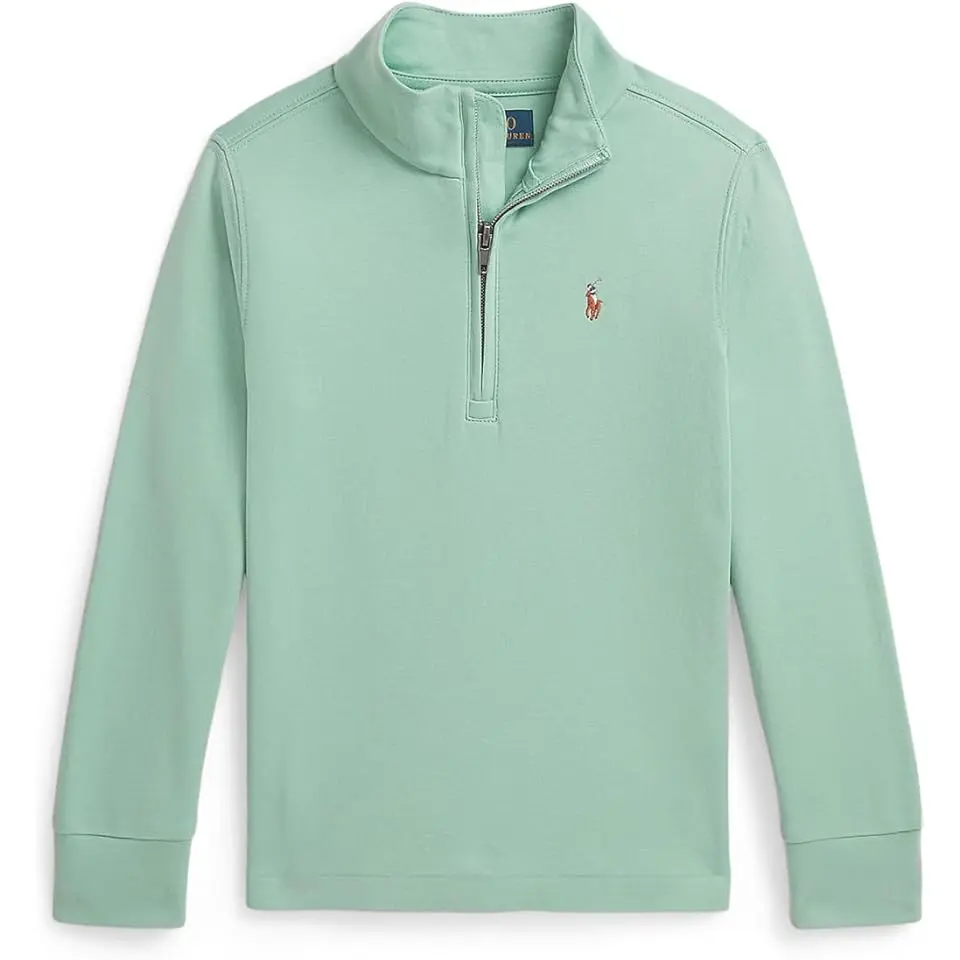 Cotton Interlock 1/4 Zip Pullover (Toddler/Little Kid)