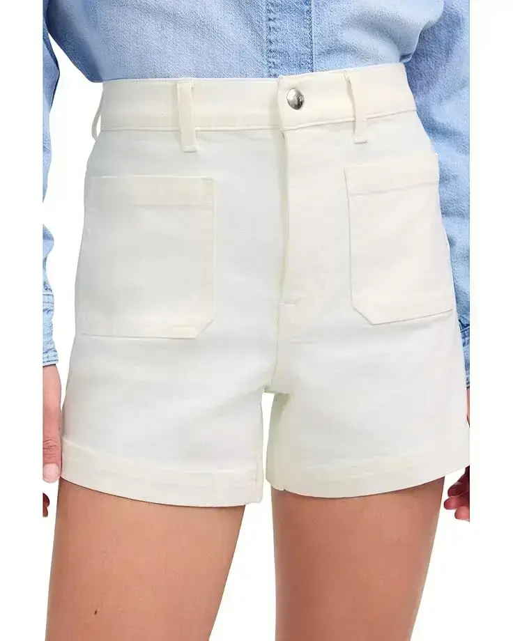 Women's Madewell White Emmett Shorts - Tile White