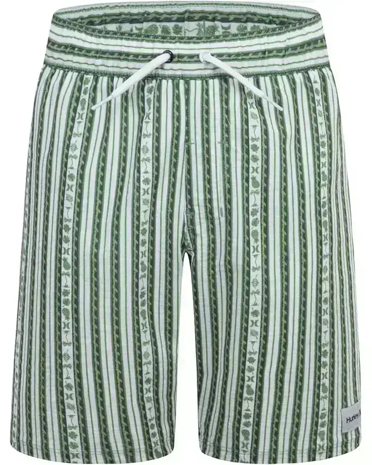 Hurley Kids Mini Vacay Stripe Pull On Swim Trunk (Big Kid)