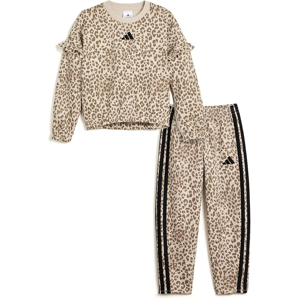 AOP Flutter Sleeve Pullover and Barrel Pant Set (Toddler/Little Kid)