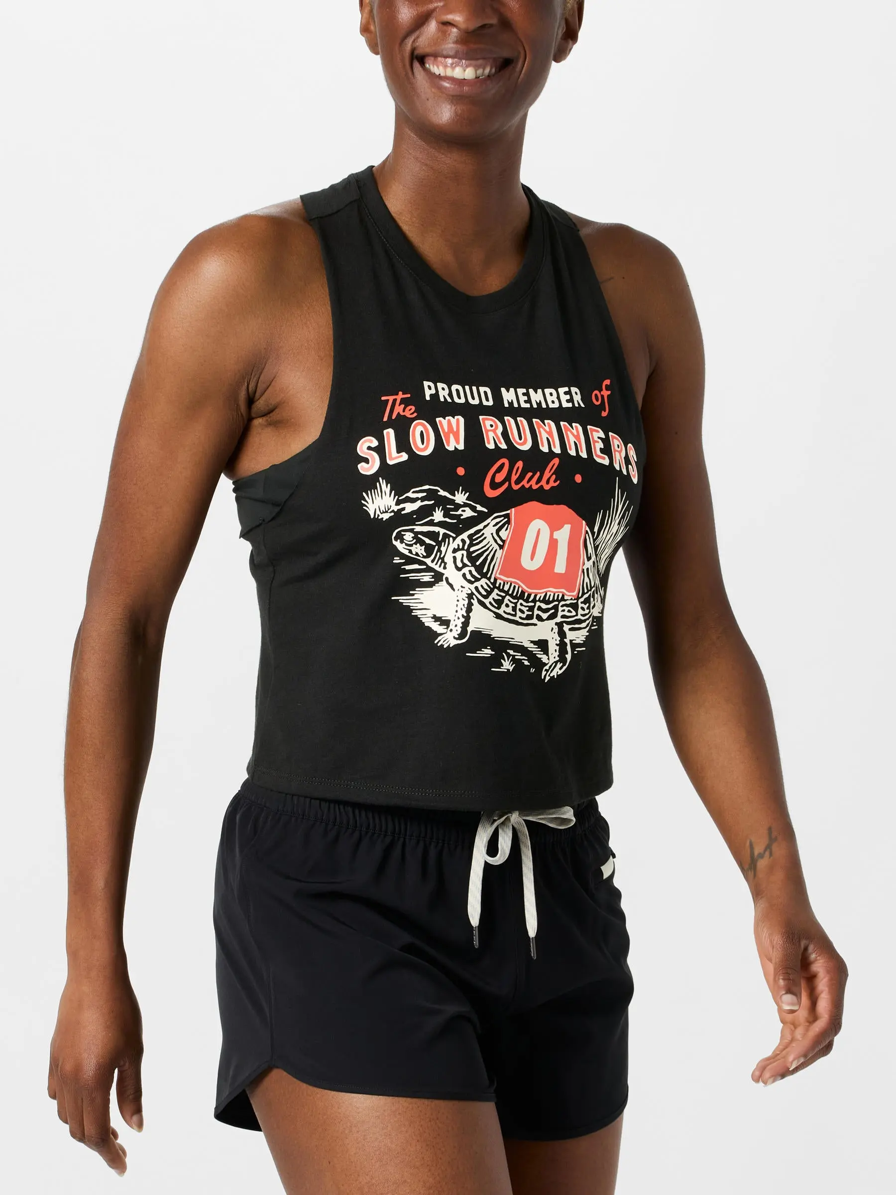 SMRC Women's Slow Runners Club Racerback Crop