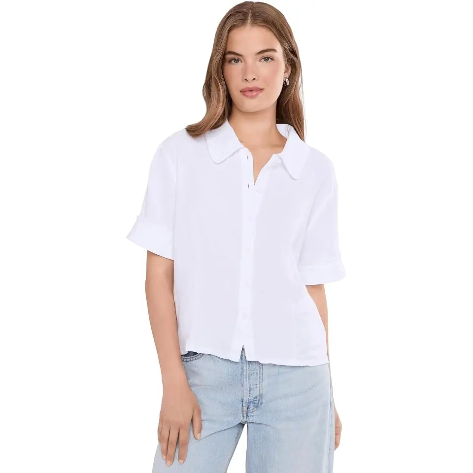 Marisol Linen Button Front Top