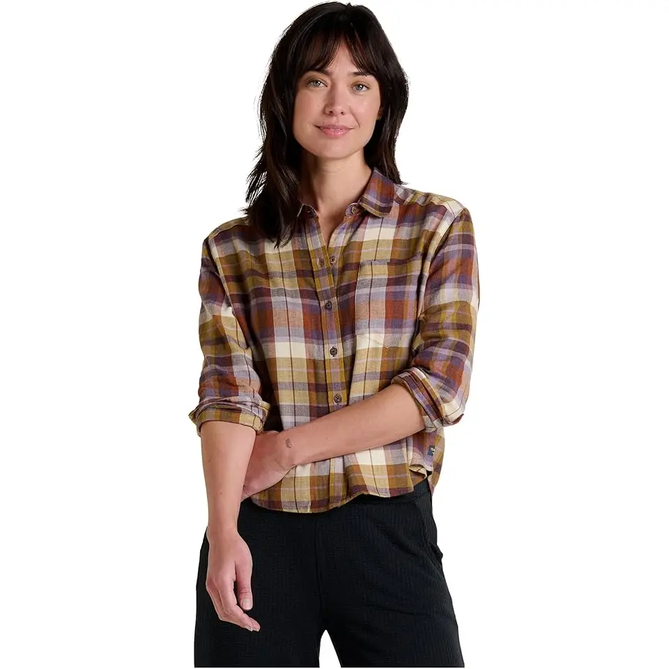Re-Form Flannel Boxy Long Sleeve Shirt