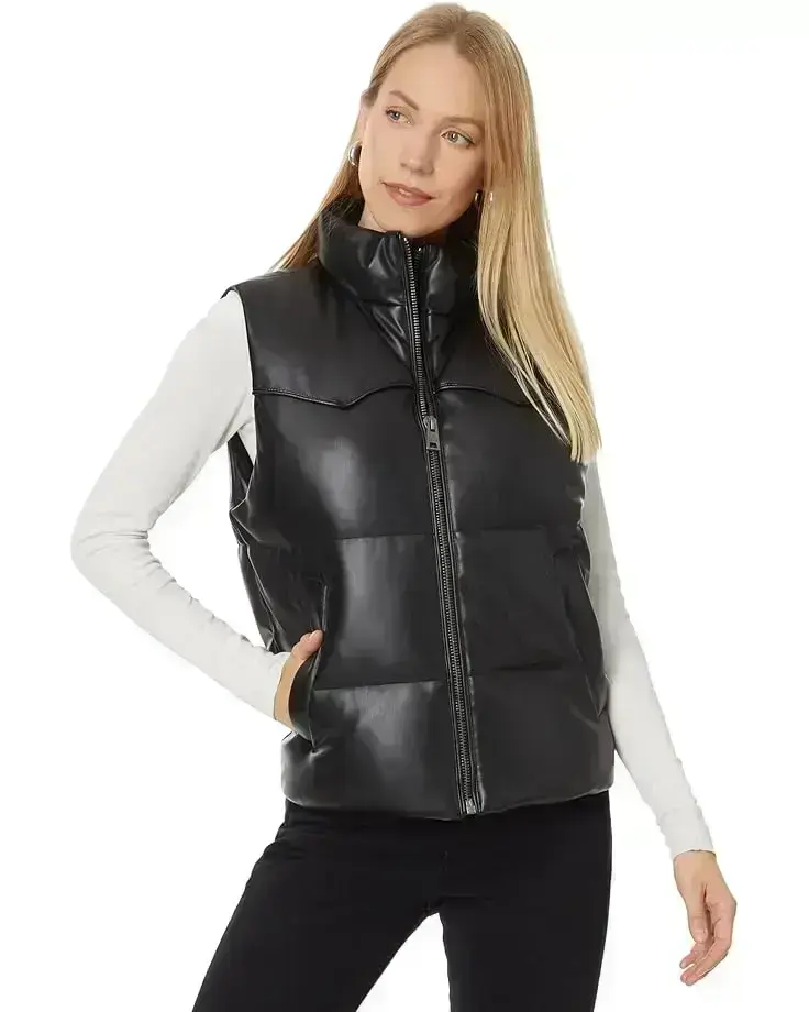 Women's Levi's® Faux Leather Puffer Vest