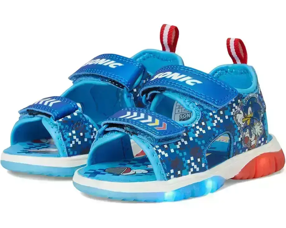 Josmo Sonic The Hedgehog Lighted Sandal (Toddler/Little Kid)