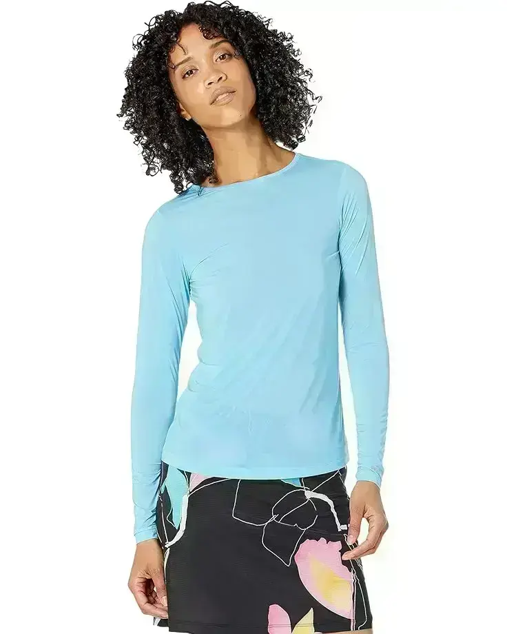 Women's Jamie Sadock Sunsense Crew Neck Top Long Sleeve